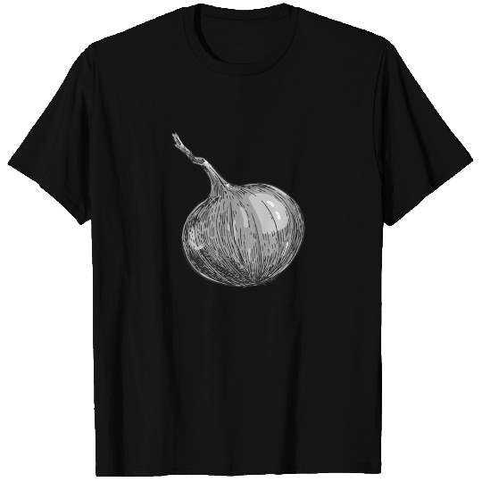 Onion Vegetable Retro Vintage Graphic Vegetarian T-shirt
