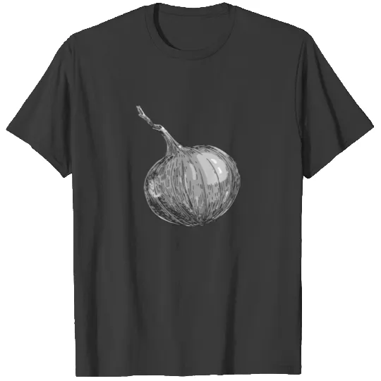Onion Vegetable Retro Vintage Graphic Vegetarian T-shirt
