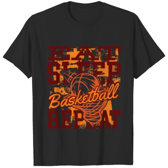 Discover Eat Sleep Basketball Repeat Ball Goat Sports T-shirt