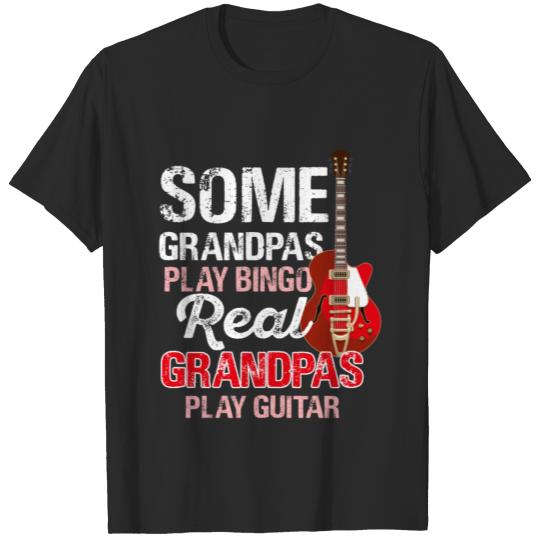 Discover Real Grandpas Play Guitar T-shirt