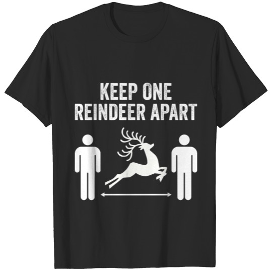 Discover Keep One Reindeer Apart Social Distance Christmas T-shirt