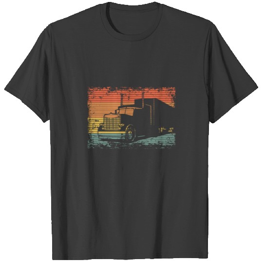 Retro Vintage Truck Driver Gift Idea T-shirt