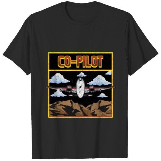 Discover Cute Airplane CoPilot Awesome Copilot Friend T-shirt