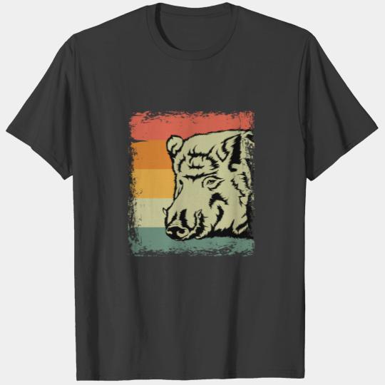 Discover Vintage Boar Animal Gift Idea T-shirt