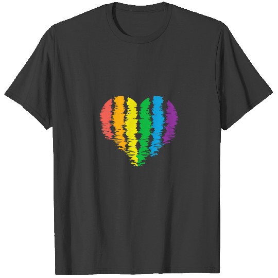 Rainbow Heart LGBTI T-shirt