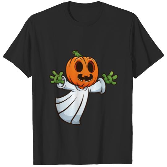 Discover Cute Cartoon Pumpkin Ghosts T-shirt