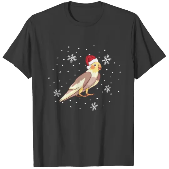 Cockatiel Christmas Bird Cockatoo Parrot Xmas Gift T-shirt