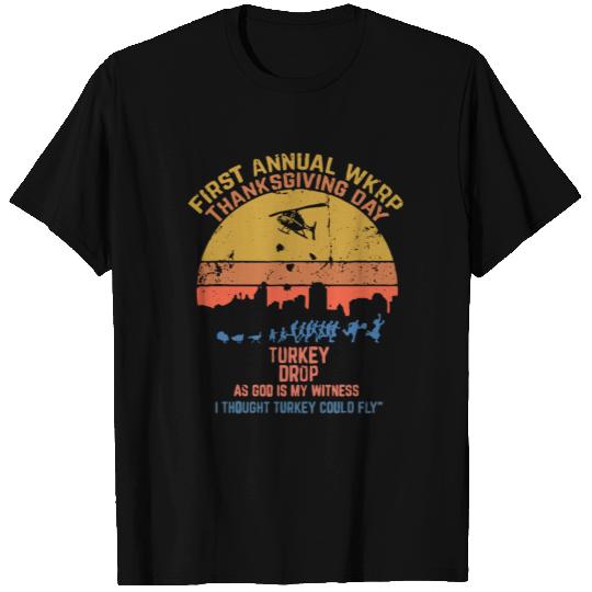 WKRP Turkey Drop Thanksgiving T-shirt