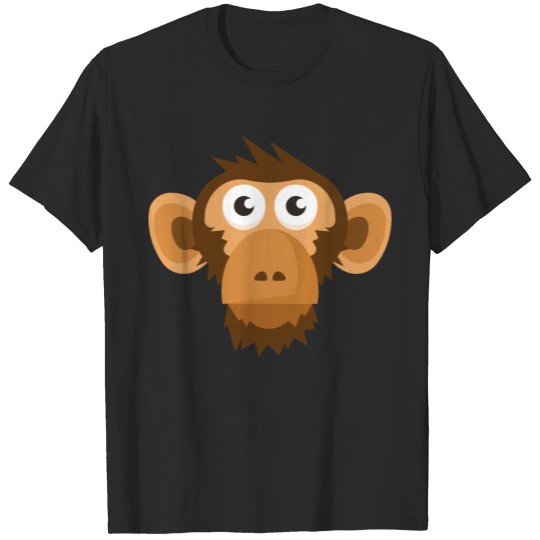 Monkey face cartoon T-shirt
