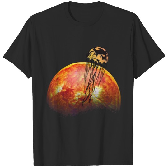 Discover Jellyfish and red Earth T-shirt