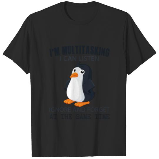 Discover "I’m multitasking" I can listen ignore and forget T-shirt