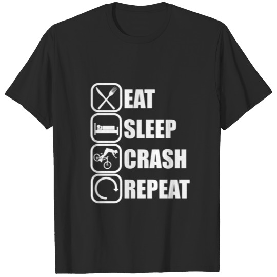 Discover Eat Sleep Crash Repeat T-shirt