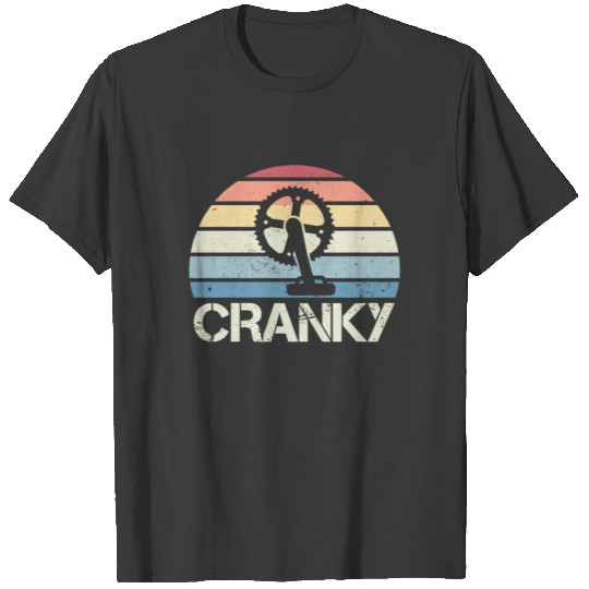 Retro Funny Cranky Cycling Bicycle Gift T-shirt