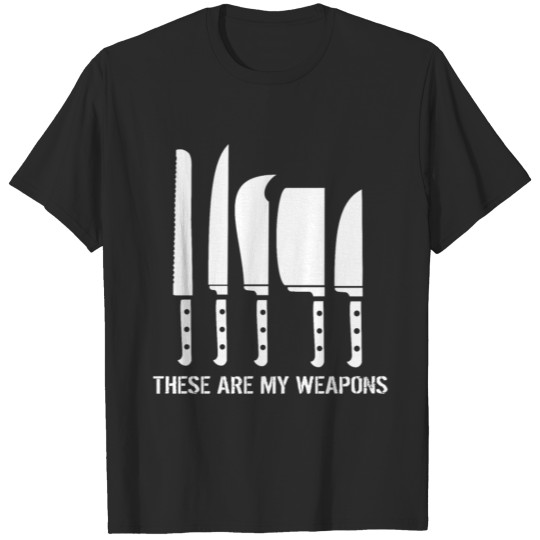 Discover These are my weapons butcher T-shirt