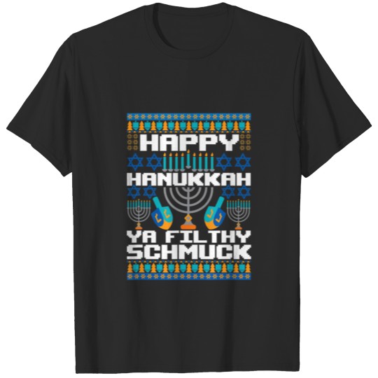 Discover Funny Hanukkah Christmas Happy T-shirt