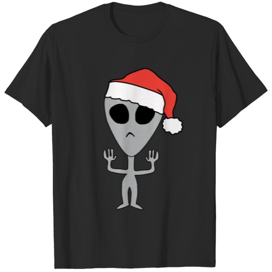 Alien Christmas Santa Claus T-shirt
