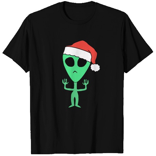 Alien Christmas Santa Claus T-shirt
