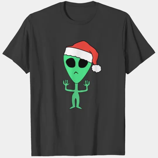 Alien Christmas Santa Claus T-shirt