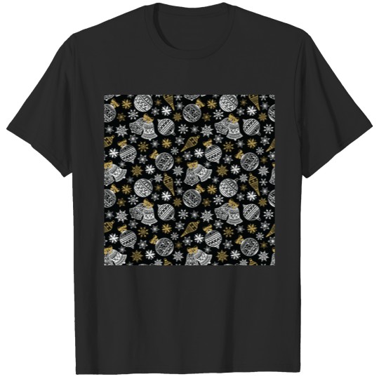 Discover Elegant Christmas Holiday Ornaments Pattern T-shirt