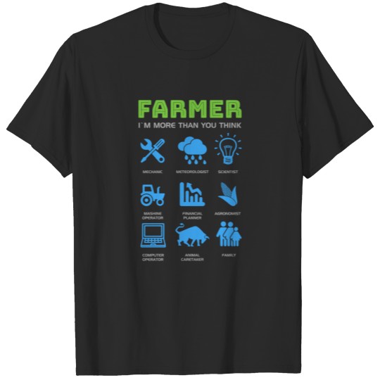 Discover Farmer i'm more than you think mechanic gift T-shirt