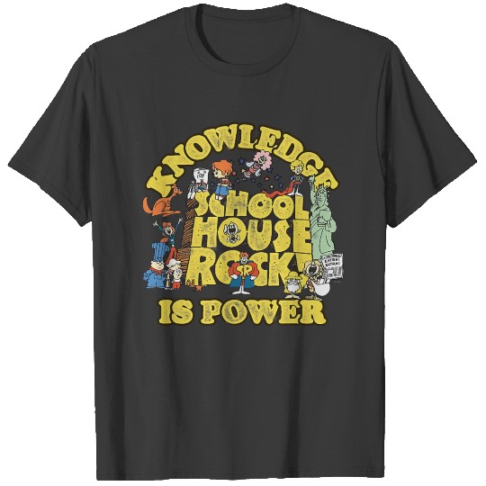 Schoolhouse Rock Knowledge Is Power Logo Group T-shirt