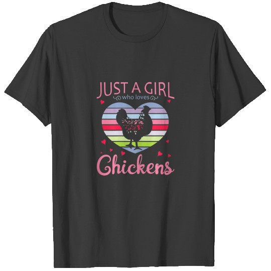 Discover Just A Girl Who Loves Chickens T-shirt