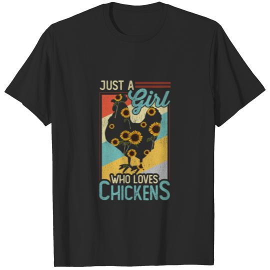 Discover Just A Girl Who Loves Chickens T-shirt