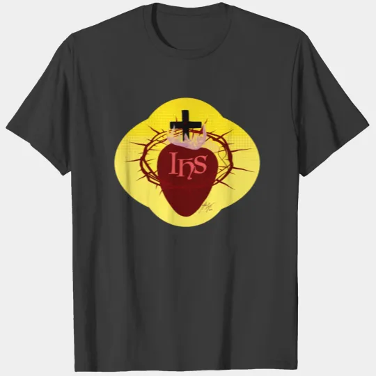 Sacred Heart with Christogram T-shirt