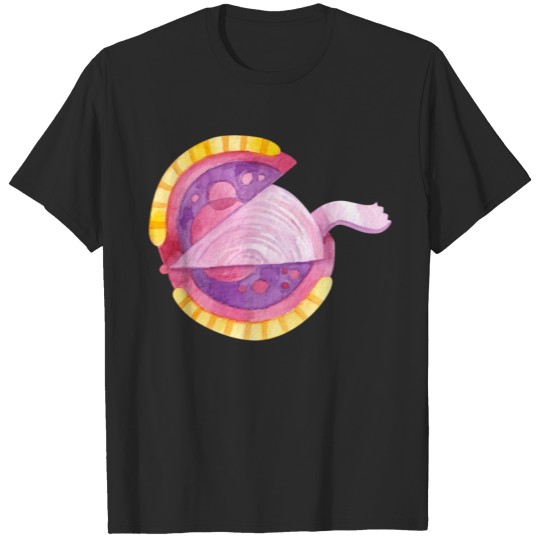 Colorful 90s Watercolor Chewing Gum Roll T-shirt