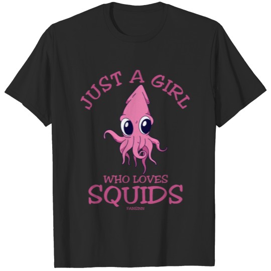 Discover Just A Girl Who Loves Squids T-shirt