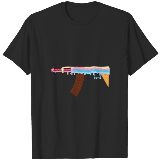 Discover Ice Cream Gun Weapon Rifle T-shirt