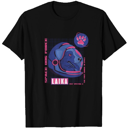 Laika Space Dog Astronaut T-shirt