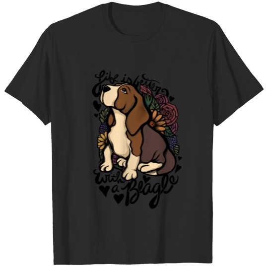 Discover Life is better with a beagle T-shirt