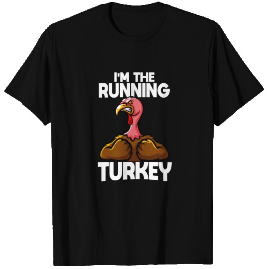 i'm the Running turkey Funny Matching Thanksgiving T-shirt