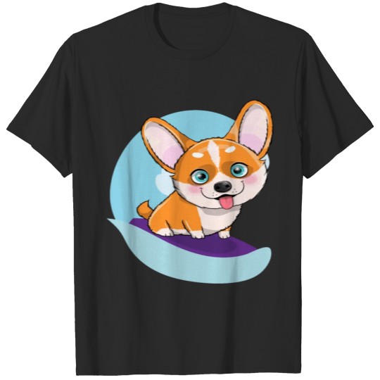 Discover Corgi Surfing Dog Lover Gift T-shirt