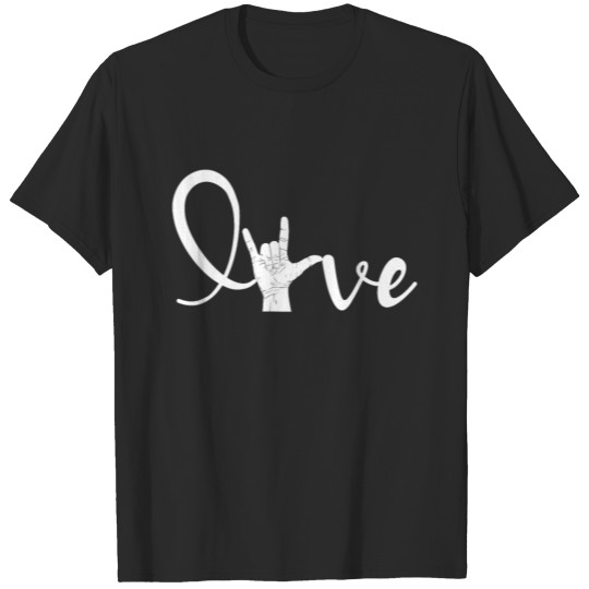 Discover Sign Language Love Asl Teacher Asl Student Gifts T-shirt