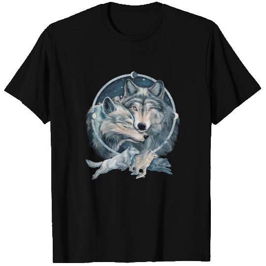 Wolf Love Moon Dreamcatcher T-shirt