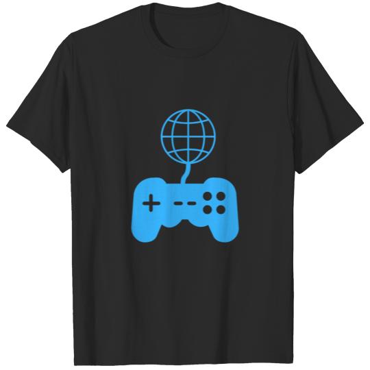 Discover Joystick Connected To World T-shirt