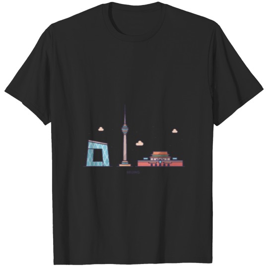 Discover Beijing city skyline T-shirt