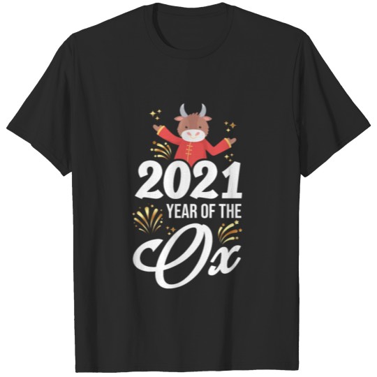Discover Chinese New Year Of The Ox Bull 2021 Fireworks Ev T-shirt