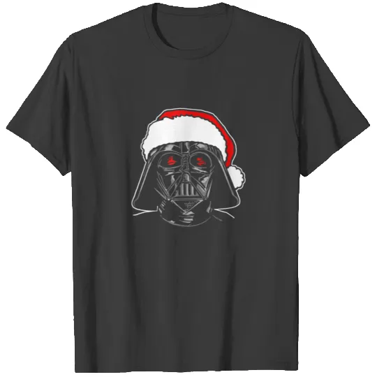 Santa Darth Vader Sketch Christmas Graphic T Shirt T-shirt