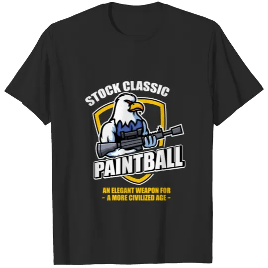 Discover Stock Classic Paintball Player Eagle Paintball T-shirt