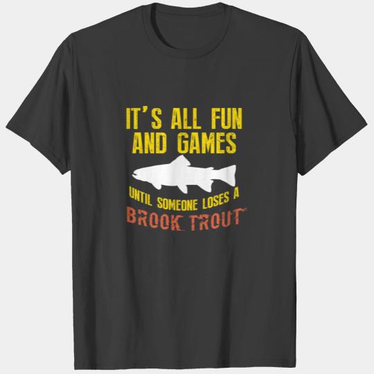 Funny Brook Trout Fishing Freshwater Fish Gift T-shirt