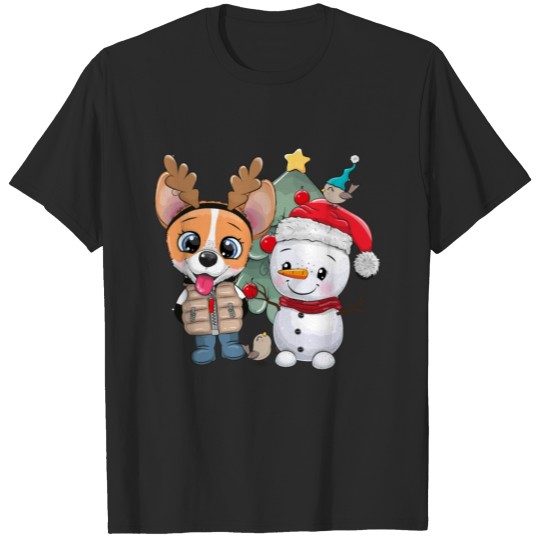 Discover cute dog new year T-shirt