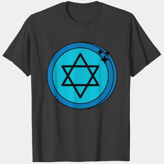 Hanukkah Star of David Vinatage Jewish Holiday Gif T-shirt