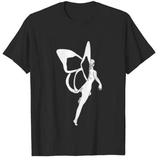 Discover White butterfly woman T-shirt