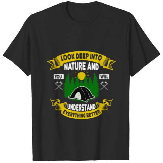 Discover Outdoor Nature Hiking Quote Gift Shirt T-shirt