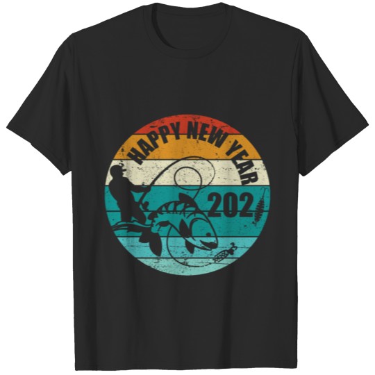 Discover Happy New Year Fishing Gift Design for Fisherman T-shirt