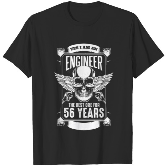 Discover 56th Birthday Engineer 56 Years Technician Gift T-shirt