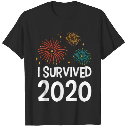 Discover 2021 I survived 2020 Funny New Year Holiday Gift T-shirt